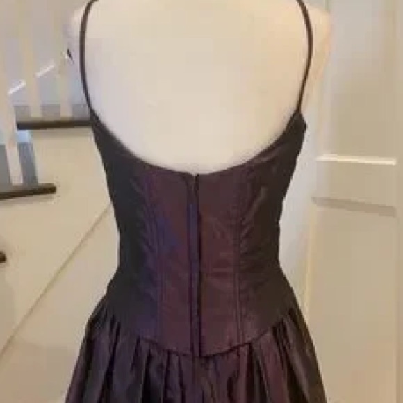 Vintage BRAEMAR Petites Taffeta Ballgown in Eggplant size 13/14 P - Picture 7 of 10